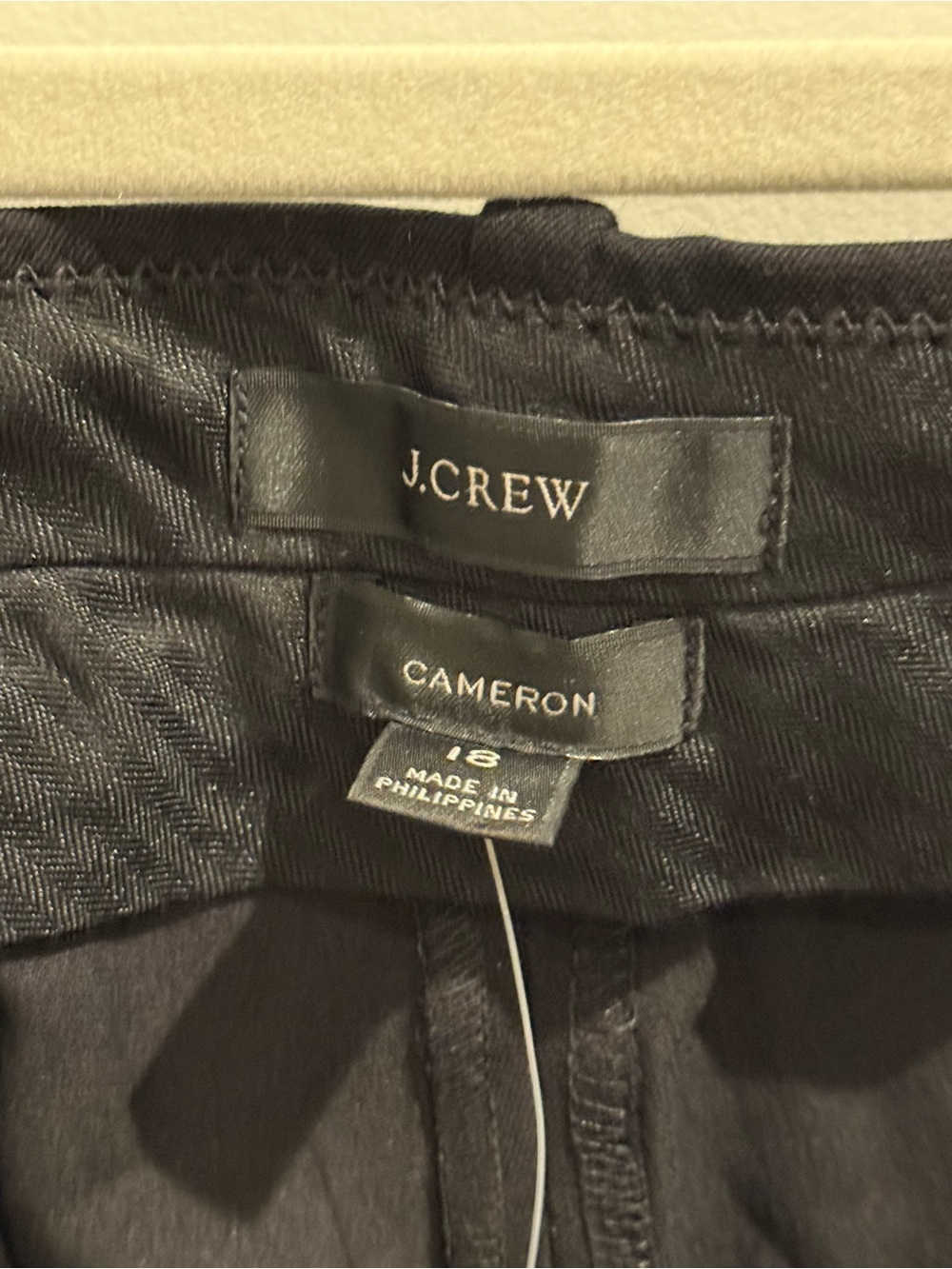 J. Crew Cameron Slim Crop Pant in Black Bi-Stretch Cotton - Picture 2 of 6